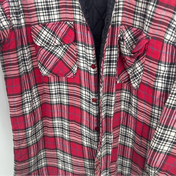 Ozark Trail Red Plaid Shacket Size XL Fall Cozy Lumber Jack Look Oversized - Picture 7 of 7